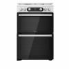 Hotpoint HD67G02CCW Gas Cooker with Double Oven - White
