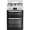 Hotpoint HDD6GDC2W dual fuel double cooker in white 60cm