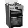 Hotpoint HDD6GDC2WX dual fuel double cooker in inox 60cm