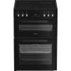 Hotpoint HDE6VDCASB1 electric double cooker in black with Air Fry