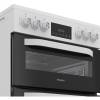 Hotpoint HDE6VDW freestanding electric double cooker with enamel liners