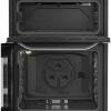 Hotpoint HDG6GDCWX gas double cooker in inox 60cm