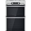 Hotpoint HDM67G0C2CX stainless steel gas double cooker 60cm