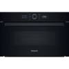 Hotpoint HMD44MBUK built-in microwave with grill in black