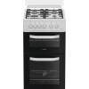 Hotpoint HTG5GCWL gas twin cooker white, 50cm freestanding cooker with glass lid, Dalzells