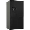 Hotpoint dark inox fridge freezer with water and ice dispenser
