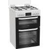 Hotpoint double oven cooker with glass lid and enamel pan supports
