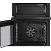 Hotpoint freestanding dual fuel cooker with double ovens and gas hob