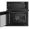 Hotpoint freestanding inox electric cooker with Air Fry tray and catalytic liners