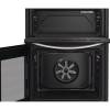 Indesit 60cm electric twin cooker with grill compartment