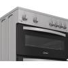 Indesit IDG6GS gas double cooker silver, 60cm freestanding cooker, Dalzells