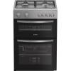 Indesit IDG6GS gas double cooker silver, 60cm freestanding cooker, Dalzells
