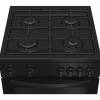 Indesit black gas double cooker A plus energy rating