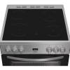 Indesit silver electric cooker with cermaic hob