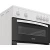 Indesit white gas double cooker A plus energy rating
