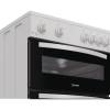Indesit white gas twin cooker with A plus energy rating