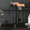 Industrial square kitchen tap – Quooker FTBLK with child-safe controls