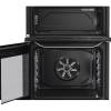 Inox Hotpoint electric double cooker with ceramic hob and SteamAssist