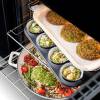 Interior of right-hand oven on Rangemaster EDDL90DFGBLKCM1 Edge Deluxe dual fuel cooker
