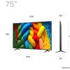 LG 4K NanoCell 75 inch smart TV display