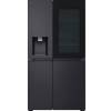 LG 628L black side by side fridge freezer