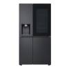 LG 628L side by side fridge freezer black steel