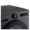 LG Auto Cleaning Condenser dryer in black with ThinQ WiFi
