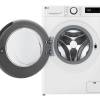 LG F4C510WBTN1 washing machine with door open showing large drum interior