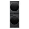 LG WT1210BBTN1 WashTower in Platinum Black front view