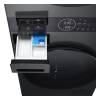 LG WT1210BBTN1 detergent drawer open showing compartments for washing and softener