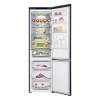 LG fridge freezer doors open showing large chiller, fridge and freezer compartments