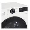LG white Steam washing machine with ThinQ WiFi