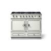 La Cornue CornuFé 110cm Dual Fuel Satin Chrome Pure White