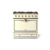 La Cornue CornuFé Albertine 90cm Dual Fuel Polished Brass Blanc