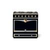 La Cornue CornuFé Albertine 90cm Dual Fuel Polished Brass Gloss Black