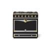 La Cornue CornuFé Albertine 90cm Dual Fuel Polished Brass Matte Black