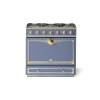 La Cornue CornuFé Albertine 90cm Dual Fuel Polished Brass Provence Blue