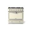 La Cornue CornuFé Albertine 90cm Dual Fuel Satin Chrome Ivory