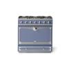 La Cornue CornuFé Albertine 90cm Dual Fuel Satin Chrome Provence Blue