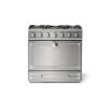 La Cornue CornuFé Albertine 90cm Dual Fuel Satin Chrome Stainless Steel
