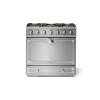 La Cornue CornuFé Albertine 90cm Dual Fuel Satin Chrome Stainless Steel