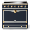 La Cornue CornuFé Albertine 90cm Induction Polished Brass Dark Navy Blue