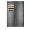 Liebherr XRCbs 5295 Peak BlackSteel side-by-side wine and food storage fridge-freezer