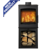 Mi Fires Tinderbox Medium on Log Box Wood Stove