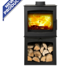 Mi Fires Tinderbox Small on Log Box Wood Stove