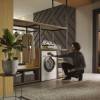 Miele premium washing machine modern laundry setup