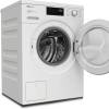 Miele washing machine open drum with 8kg capacity and ergonomic handle
