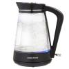 Morphy Richards glass jug kettle black chrome