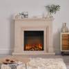 New Forest 650sq electric fire with Deluxe Real Logs and Black Edition