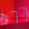 Nordic Square Twin Taps Polished Chrome